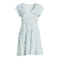 thumbnail image 5 of No Boundaries Juniors Peasant Babydoll Dress, Sizes XS-3XL, 5 of 5