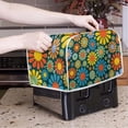 thumbnail image 4 of UNICEU Universal Four Slice Toaster Cover Abstract Hippie Daisy Flower Blossom Print Soft Kitchen Appliance Cover Dust Proof Protector, 4 of 6