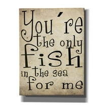 Cortesi Home 'You're The Only Fish In The Sea' by Nicklas Gustafsson, Canvas Wall Art, 12"x16"