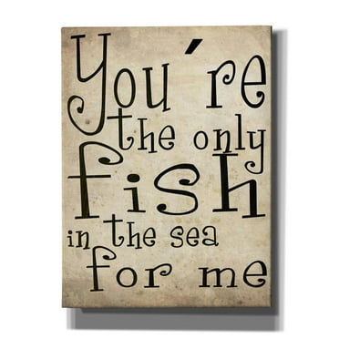 Cortesi Home 'You're The Only Fish In The Sea' by Nicklas Gustafsson, Canvas Wall Art, 12"x16"