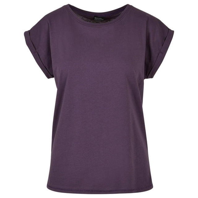Build Your Brand Womens Extended Shoulder T-Shirt