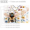 thumbnail image 2 of PhooArto Doormat Custom Indoor Welcome Door Mat, Watercolor Wildflower Bee Home Decorative Entry Rug Garden/Kitchen/Bedroom Mat Non-Slip Rubber 24x16in, 2 of 8