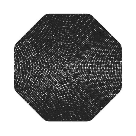 

Giroia Black And White Dotted Coasters Leather Coasters Set of 6 Coaster for Drinks Octagon