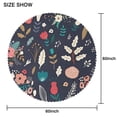 thumbnail image 2 of Round Tablecloth Spring Summer 60 x 60 Inch flower Round Table Cover for Party Dinner Picnic, 2 of 5