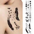 thumbnail image 2 of Long Lasting Temporary Flower Tattoo Sticker Waterproof Transfer Body Art Q3Q1, 2 of 4