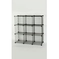 thumbnail image 2 of SSWBasics 3 x 3 Mini Black Wire Grid Unit with Back, 2 of 2