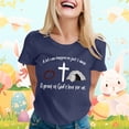 thumbnail image 2 of LUOGENLI T-shirts pour Femme pour Femmes T-Shirt Décontracté à Imprimé de Lettres Col Rond Manches Courtes T-Shirt Plusieurs Couleurs T-shirts pour Femmes T-shirts Graphiques Pêche Saint-Valentin Marine P, 2 of 5