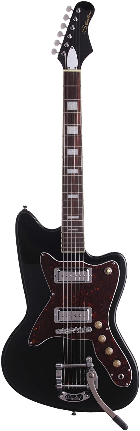 Silvertone 1478 Solidbody Electric Guitar Gloss Black