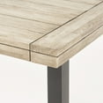 thumbnail image 6 of Kamden Outdoor Eight Seater Iron Dining Table, Light Gray and Black, 6 of 11