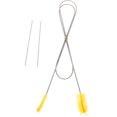 thumbnail image 2 of Miangastore Flexible Drain Brush Hose Cleaning Brush Silver Nylon with 360 Rotation 1 Set, 2 of 9