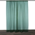 thumbnail image 6 of Efavormart Pack of 2 | 5FTx10FT  Fire Retardant Sheer Organza Premium Curtain Panel Backdrops With Rod Pockets - Hunter Emerald Green, 6 of 11