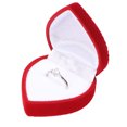 thumbnail image 2 of Jewelry Box, Simple Versatile Small Red Love Jewelry Box Exquisite  For Proposal For Ceremony For Gift, 2 of 8