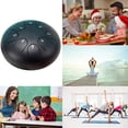 thumbnail image 6 of Tongue Drum, Upgraded Steel Tongue Drum 8 Notes 6 Inch, Professional Steel Drum C-Key (Black) for Beginner Adult Kids, 6 of 6