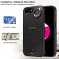 thumbnail image 5 of Allytechgroup Wallet Phone Case for iPhone 8 Plus/7 Plus with Stand, RFID Blocking PU Leather Shockproof Cover with Kickstand & Credit Card Slot Drop Protection for iPhone 8 Plus/7 Plus, Black, 5 of 10