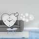 thumbnail image 2 of Reloj de pared con forma de corazón, espejo acrílico, pegatinas de pared con diseño de , decorativo, creativo, movimiento silencioso, extraíble, pa, 2 of 8