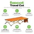 thumbnail image 6 of joovy Foocot Travel Child and Toddler Camping Cot, Orangie, 6 of 8