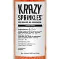 thumbnail image 2 of Krazy Sprinkles - Edible Orange Jimmies - Classic Ice Cream Topping, 1/2 Cup, 2 of 3