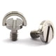 thumbnail image 2 of Tornillo de fijación de cámara con anillo en D de 1/4"-20, paquete de 2 tornillos de montaje de placa de liberación rápida con eje D de 10 mm de longitud (acero inoxidable), 2 of 5