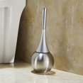 thumbnail image 3 of ZHAOCHENG Cepillos de baño: cepillo y soporte para inodoro de acero inoxidable, 3 of 5