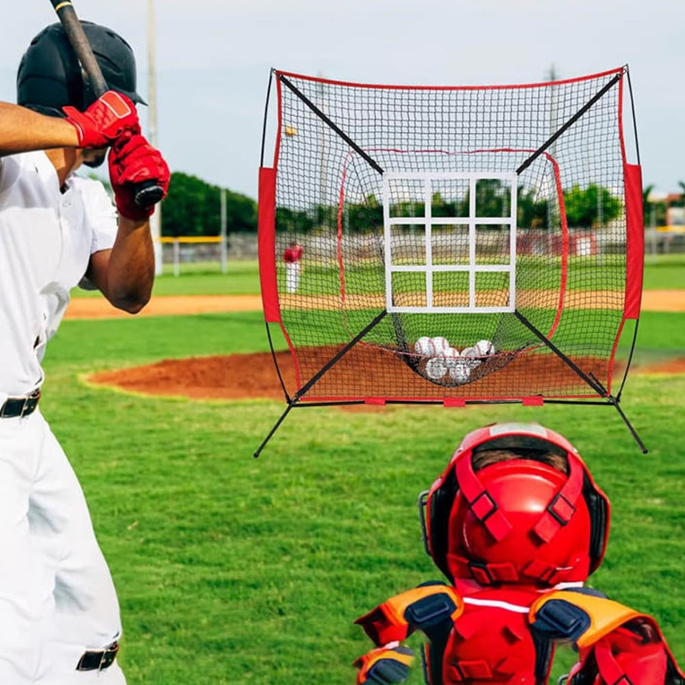 Filet d'entraînement de baseball Portable de 5x5 pieds pour frapper le lancer, é