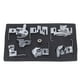 thumbnail image 2 of Kit de Prensatelas Crtynell Prensatelas de dobladillo enrollado Acero inoxidable 7 piezas, 2 of 8