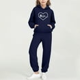 thumbnail image 2 of Girls Pullover Sweatsuit Casual Sweatpants Loungewear Set Long Sleeve Tracksuit Workout Sets Kids Clothes 2-14 Years, 2 of 6