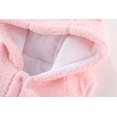 thumbnail image 5 of Toddler Boys Girls Sherpa Fleece Vest Sleeveless Bear Ears Hooded Jacket, 5 of 8