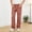 Wine, variant on SGFCWSX Boys Linen Pants Drawstring Waist Straight Leg with Pockets Casual Lightweight Kids Trousers Summer Wear Blue Size 10-11Years