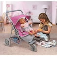 thumbnail image 1 of Badger Basket Trek Doble 3 Ruedas Plegable Twin Doll Jogging Cochera Gris/Rosa 99002, 1 of 2