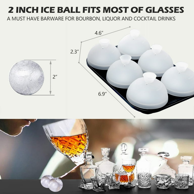 Japan Trend Shop  Ice Ball Mold for Perfect Ice Spheres