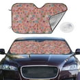 thumbnail image 2 of Kdxio Color Flowers Print Windshield Sun Shade,UV Rays and Sun Heat Protection,Sunshade for Car Windshield,Car Shade Front Windshield - Medium, 2 of 6