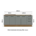 thumbnail image 3 of Kit Amario de Cocina 200cm Glamy Madesa MG, 3 of 5