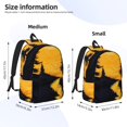 thumbnail image 2 of Disketp Sunset River Pine Trees Mochila de Lona Estampada, Mochila Escolar de Viaje Ligera para Estudiantes y Portátil-Medium, 2 of 5