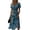 Dark Blue, variant on Easter Dresses for Women Deep V Neck Short Sleeve Summer Sundress Casual Knee Length A-Line Dress