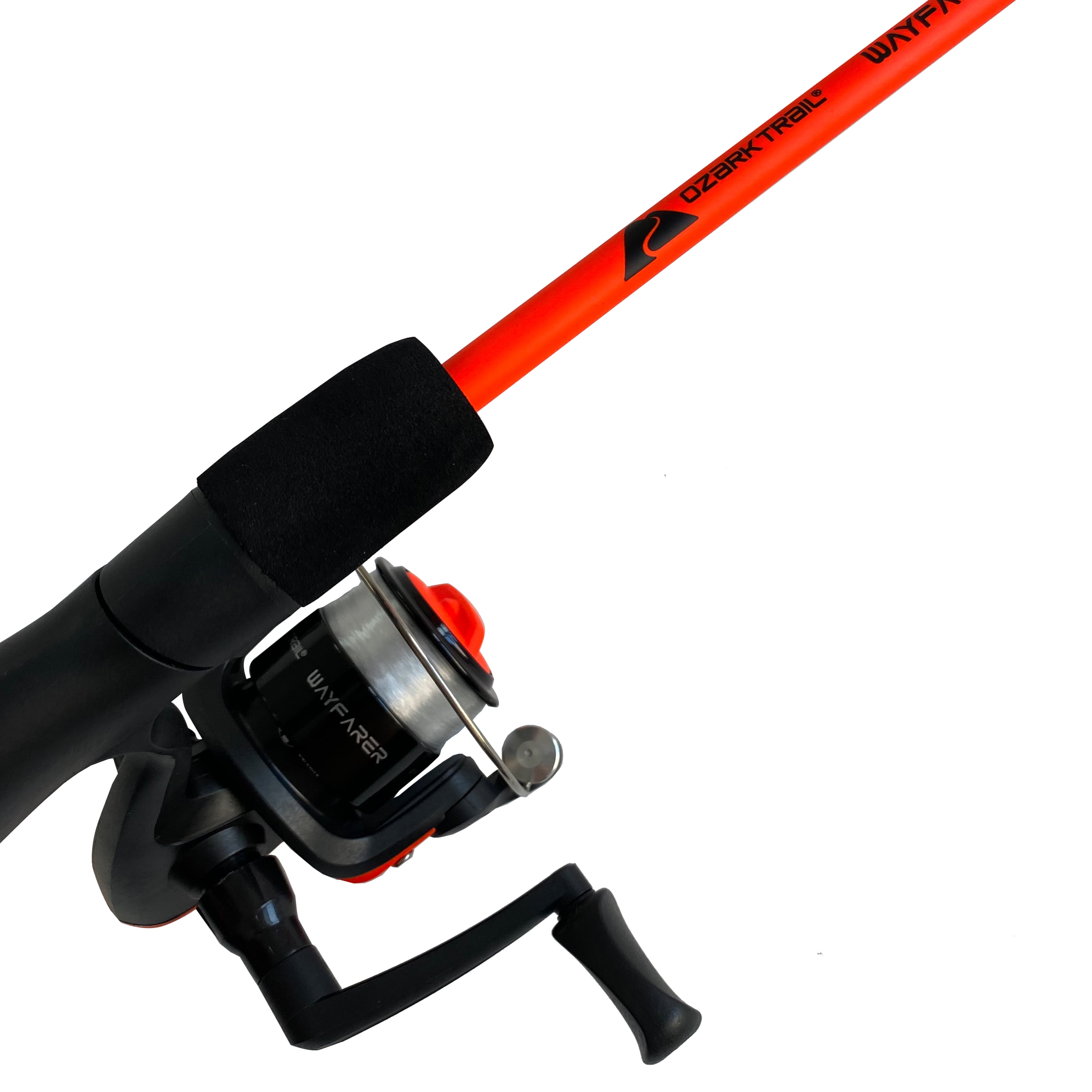 Ozark Trail Wayfarer Spinning Fishing Rod and Reel Combo, Orange