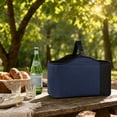 thumbnail image 5 of Universal Stroller Accessory | Waterproof Stroller Organizer | Navy Stroller Caddy with Insulated Bottle Pocket | Great Student Shower Gift, 5 of 5