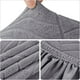 thumbnail image 3 of 4-pack julstolsöverdrag, stretchbara, avtagbara, tvättbara, för matsal Leaves-dark Gray 6, 3 of 5