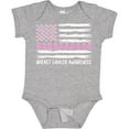 thumbnail image 3 of Inktastic Breast Cancer Awareness Pink Ribbons and Flag Boys or Girls Baby Bodysuit, 3 of 5