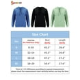 thumbnail image 2 of Spencer Womens Fashion Hoodies Sweatshirt Long Sleeve Button Drawstring Pullover Tops with Pockets (L, Blue), 2 of 8