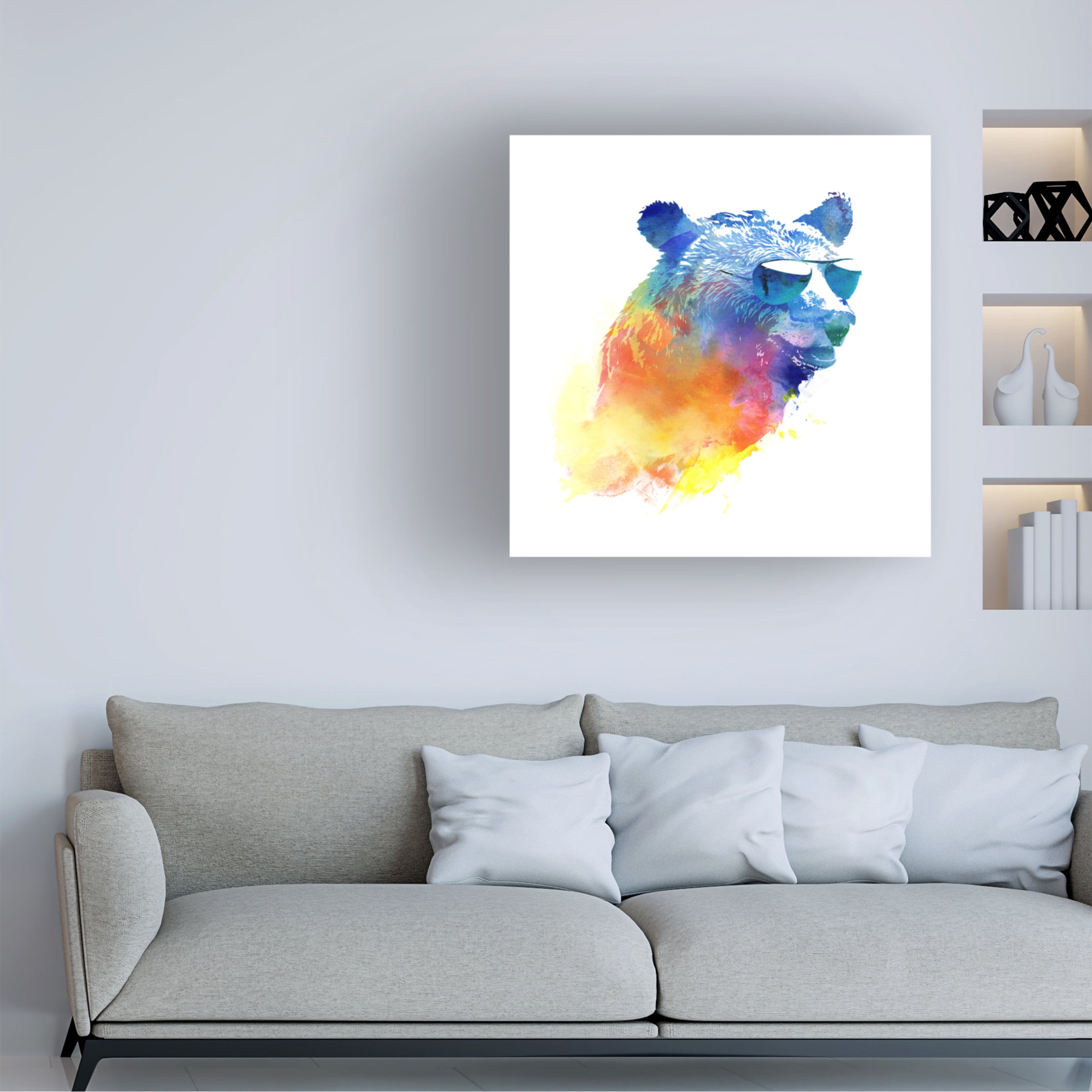 Robert Farkas 'Sunny Bear 2' Canvas Art