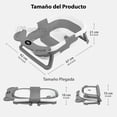 thumbnail image 2 of Tina de Baño Plegable para Bebé Magma Life con Sensor de Temperatura y Cojín Antideslizante gris, 2 of 7