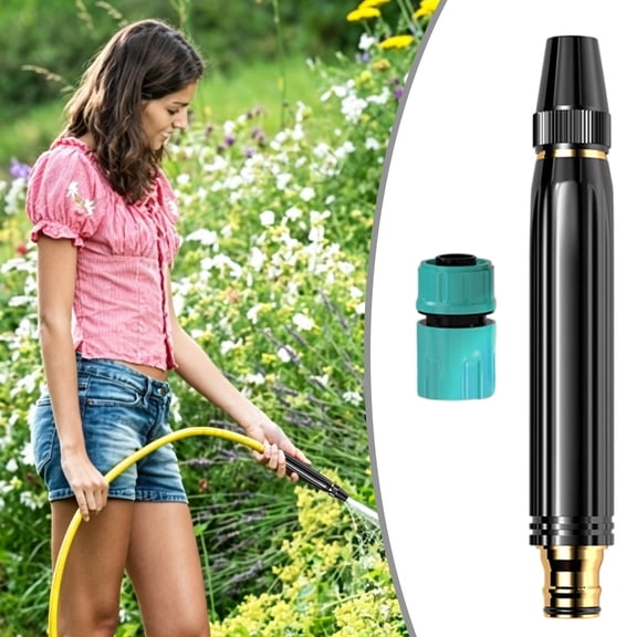 Black King High Pressure Washer, Home High-Pressure Car Wash Water Gun with Booster Nozzle and Hose for Watering Plants,A Must-Have for Car Washing (Water Gun Only*1)