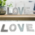 thumbnail image 5 of NFTIGB Wood Love Sign Distressed Retro Exquisite Freestanding Multicolor Design Letters LOVE Decoration Ornament for Wedding Valentine's Day 4 Pcs, 5 of 9