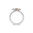 thumbnail image 4 of 1/10 Carat (Ctw) Citrine Flower Ring in Sterling Silver, 4 of 6