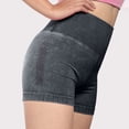 thumbnail image 5 of KANG Fashion Women's Seamless High-Waist Fitness Shorts Peach-Shaped -Lifting Design Non-See-Through Soft Stretchy Yoga Running Workout Shorts Black M, 5 of 5