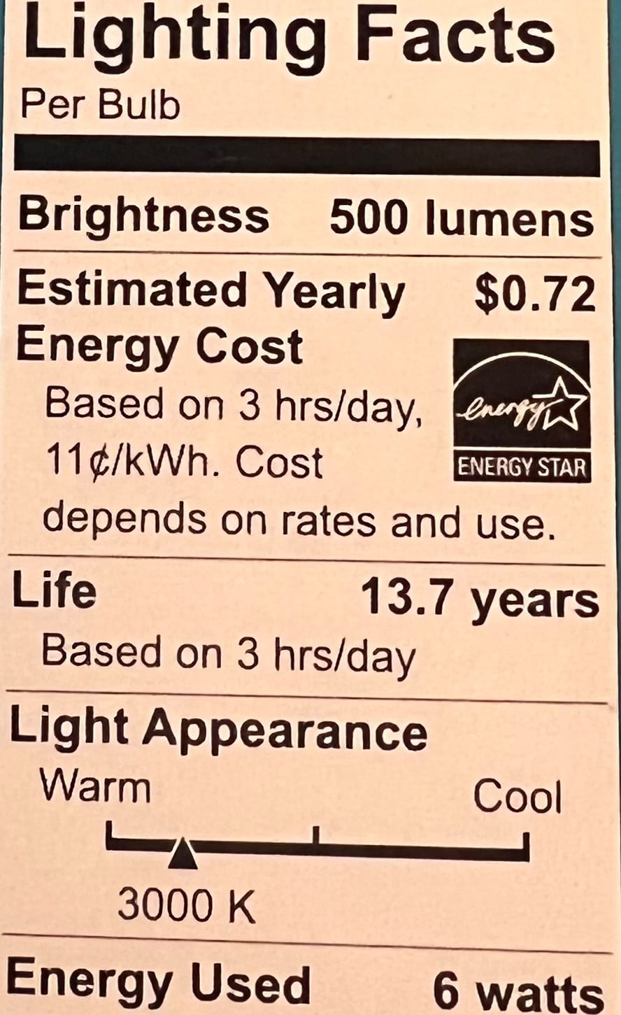 EcoSmart LED 6W (50W Equivalent) Bright White Dimmable Light Bulbs, Adjustable Beam Angle (2 Pack)