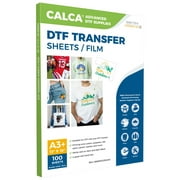 CALCA A3+ DTF Film 13" x 19" 100 Sheets Direct to Film DTF Transfer Film PET Heat Transfer Paper Double Sided Hot Peel