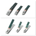 thumbnail image 5 of Unique Bargains 1 Set Durable Plaid Pattern Nail Clippers Toenail Clippers Green, 5 of 7