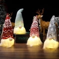 thumbnail image 2 of La batería farfi peluche gnomes impulsa un sombrero largo de estilo nórdico con luces navideñas que brillan en el lado de la ventana muñecas sin rostro, 2 of 5