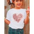 thumbnail image 2 of Camiseta de algodón con estampado de corazón joven: suave, transpirable, lavable a máquina, informal y elegante, ideal para regalar, imprescindible de verano | Diseño divertido | Ajuste cómodo | Cami, 2 of 8